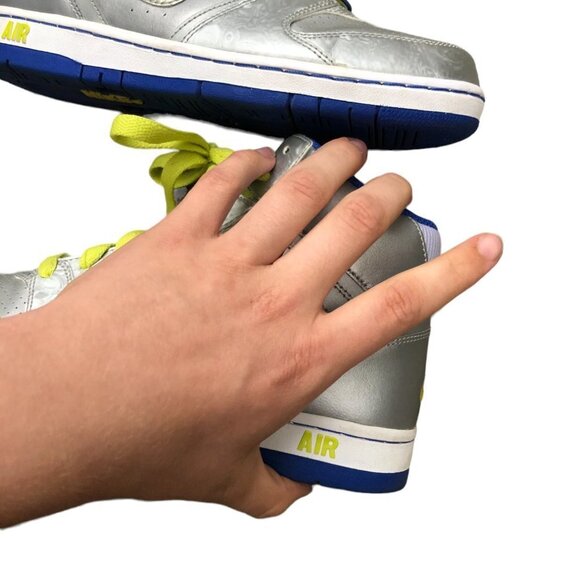 2009 Nike Air Prestige 2 High Swirled Metallic Size 9 - Picture 9 of 10